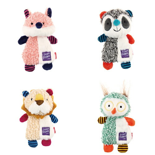 【終売】[ 正規品 ] プラッツ ギグウィ スッパプッパ ウーリー ( フォックス ラクーン ライオン オウル ) [ PLATZ GiGwi 犬 おもちゃ 音 カシャカシャ スクィーカー ぬいぐるみ やわらかい 小型犬 子犬 シニア ポリエステル ]のサムネイル