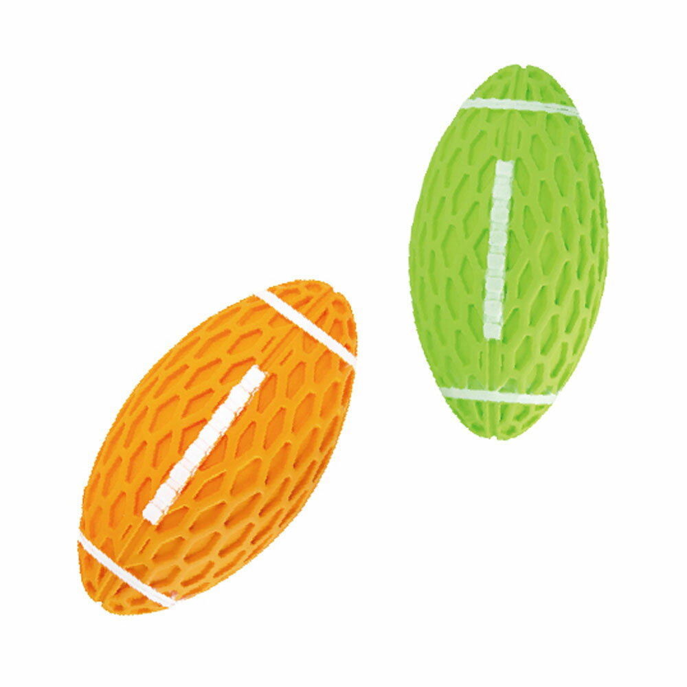 【抽選で最大100%ポイントバック！】 [ 正規品 ] プラッツ ファボ フットボール ( オレンジ ライム ) [ PLATZ 犬 おもちゃ 知育 丈夫 ラバー ボール デンタルケア ]