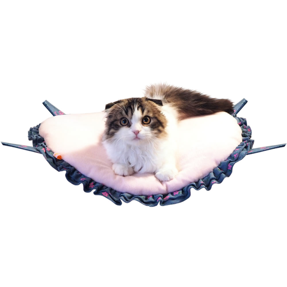 【抽選で最大100%ポイントバック!】 レインボー フリルサークルニャンモック