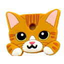 【抽選で最大100%ポイントバック!】 ワールド商事 キャットキーカバー 茶トラ 【メール便配送可能】