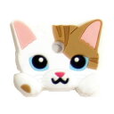 【抽選で最大100%ポイントバック!】 ワールド商事 キャットキーカバー キジトラ白 【メール便配送可能】