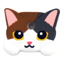 【抽選で最大100%ポイントバック!】 ワールド商事 キャットキーカバー 三毛 【メール便配送可能】