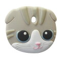 【抽選で最大100%ポイントバック!】 ワールド商事 ペットキーカバー 猫 スコティッシュフォールド ブルータビー 【メール便配送可能】