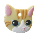 【抽選で最大100%ポイントバック!】 ワールド商事 ペットキーカバー 猫 クリームタビー 【メール便配送可能】