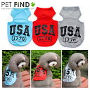犬服 PETFiND USAタンク 春 夏 犬用 タンクトッ...