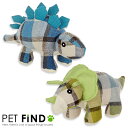 犬のおもちゃ DOG TOY 恐竜型トーイ 音の出るおもちゃ トリケラトプス ステゴサウルス 鳴き袋入り ペット用品 犬用