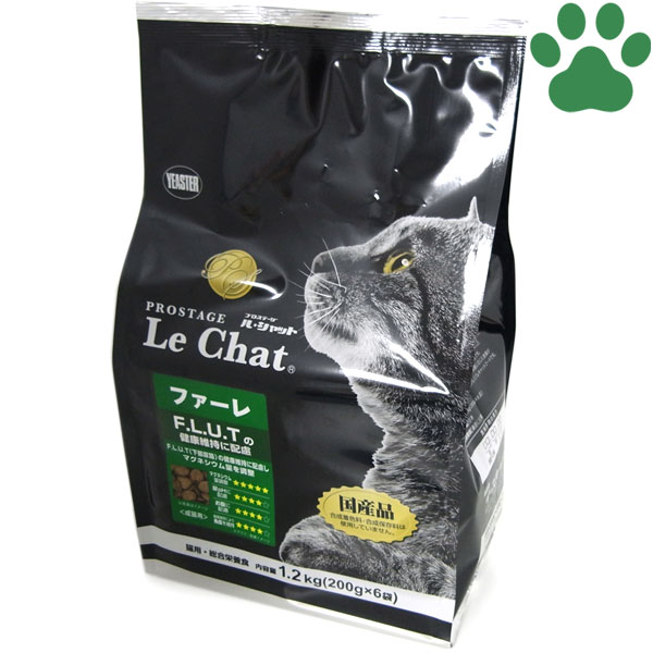 【14】 正規品 イースター 猫ドライ プロステージ ル シャット ファーレ 1.2kg (200g x 6袋)F.L.U.T.(下部尿路)の健康維持 国産 ルシャット キャットフード 成猫 小粒