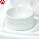 【30】 ル・クルーゼ ペットボール M ホワイト犬 ペット ミディアム 食器 皿 耐熱テーブルウェア おしゃれ かわいい シンプル 電子レンジ 白 カラーボール フードボウル フードボール ルクルーゼ Le Creuset Pet