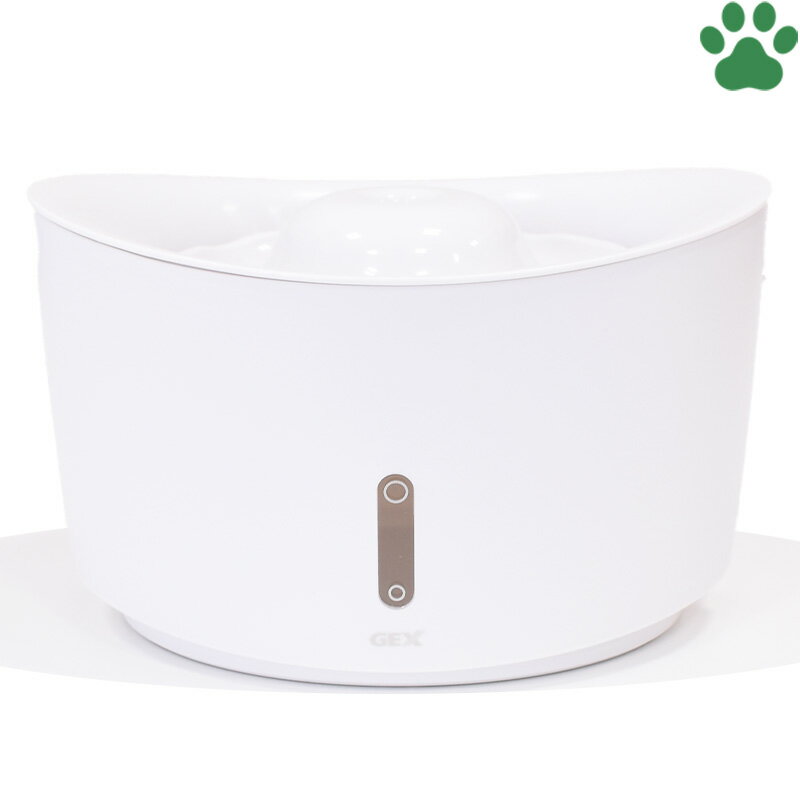 楽天ナチュラルスタイル for Pets【25】 GEX　ピュアクリスタル　ウェル　1.5L　猫用　ホワイト自動給水器　獣医師推奨　USB電源　フィルター式　循環式　給水器　全円タイプ　軟水　省エネ　静音　大容量　シンプル　おしゃれ　猫　well　ジェックス