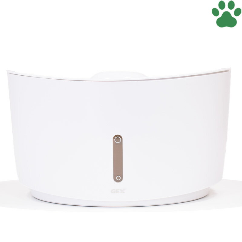 楽天ナチュラルスタイル for Pets【40】 GEX　ピュアクリスタル　ウェル　2.5L　猫用　ホワイト自動給水器　獣医師推奨　USB電源　フィルター式　循環式　給水器　全円タイプ　軟水　省エネ　静音　大容量　シンプル　おしゃれ　猫　well　ジェックス