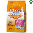 【16】 国産　Allwell　オールウェル　高齢猫用　フィッシュ味　20歳以上　1.5kg（375g×4袋）20歳を過ぎてもすこやかに腎臓の健康維持用　吐き戻し　シニア　日本製　小分け包装　キャットフード　ドライフード　ユニ・チャームペット　ユニチャーム