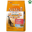 【16】 国産　Allwell　オールウェル　室内猫用　フィッシュ味　1.6kg（400g×4袋）腸内環境・骨の健康維持に配慮　吐き戻し　成猫　アダルト　日本製　小分け包装　キャットフード　ドライフード　ユニ・チャームペット　ユニチャーム