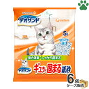  国産　デオサンド　ギュッと固まる紙砂　5L × 6袋猫砂　ネコ砂　紙タイプ　紙砂　消臭　固まる紙砂　日本製　トイレ　サンド　固まる　砂　ユニ・チャーム　ユニチャーム