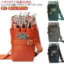 送料無料 シザーケース PUレザー 7丁収納 シザーバッグ 美容師 理容師 トリマー フローリスト フラワーショップ 花屋 シザーポーチ 腰巻き 肩掛け プロ仕様 ウエストポーチ 腰掛け 散髪 はさみ ハサミ スキバサミ ケース シザー レザーバッグ サロン 男女兼用 防水 ブラック