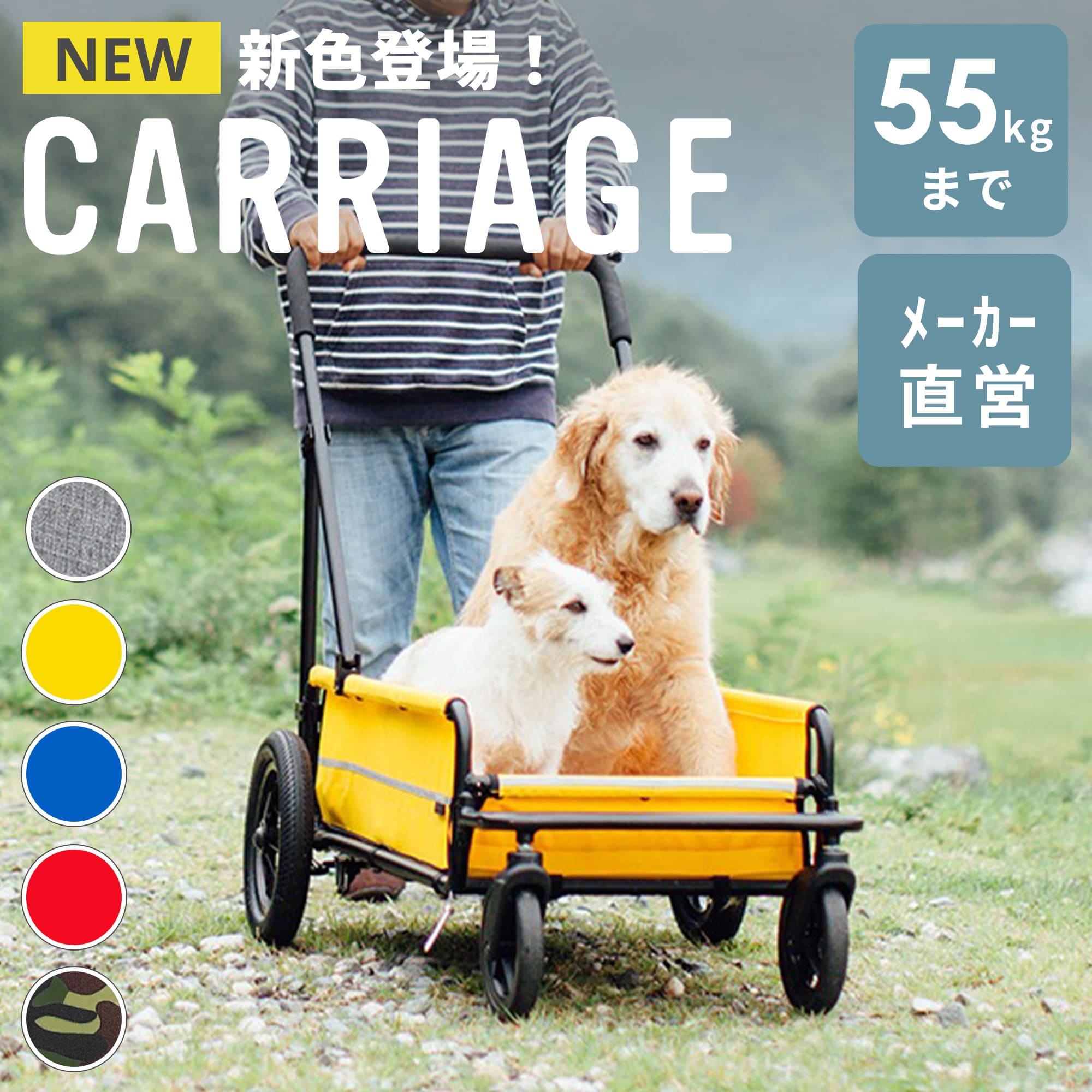 【正規保証】エアバギー キャリッジ 台車部分 単品 耐荷重55kg シニア 大型犬 介護 老犬 ケージ キャンプ 旅行 ペットカート アウトドア ドッグカート キューブ 犬 移動 AIRBUGGY CARRIAGE