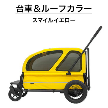 ＼メーカー直営！正規保証品／エアバギー 台車・ルーフ & クッション キャリッジ3点セット[ペットカート シニア 大型犬対応 お散歩デビュー]