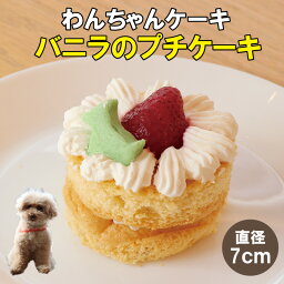 犬用 ケーキ 小型犬食べきりサイズ バニラのプチケーキ【国産】ドッグデリファクトリー 犬用おやつ 犬用ケーキ 手作りケーキ 犬用 ペット おいしい おやつ 記念日 誕生日ケーキ