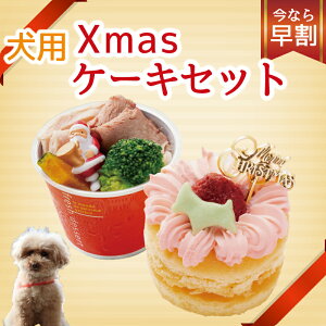 【今なら早割】犬 クリスマスケーキ （犬用 ハッピーケーキセット） 無添加 ケーキ ドッグデリファクトリー