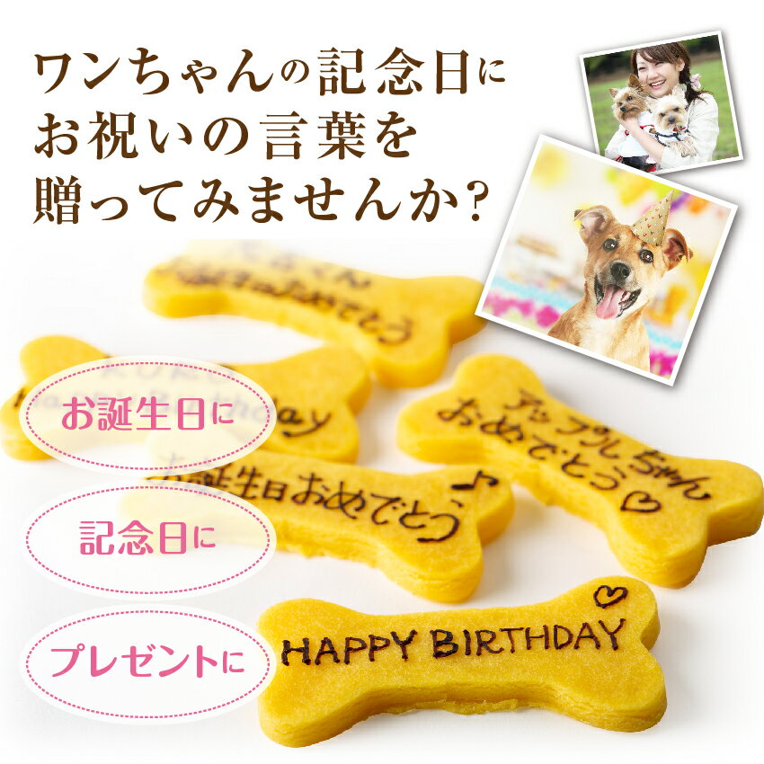 犬用 名入れ クッキー(ネーム入り クッキー)無添加 犬の誕生日 ケーキ 犬用ケーキと一緒にどうぞ【クール便】 3