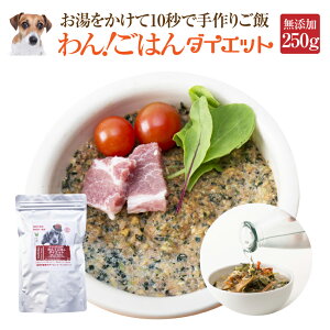 犬用 無添加 ドッグフード(わん！ごはん ダイエット 250g)体重管理・肥満な犬の手作りご飯【通常便 送料無料】