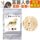 犬・猫用 年齢・体力・高齢・滋養に(しあわせ ハーブ 高麗人参 10g 粉末)有機 国産 無添加 粉末