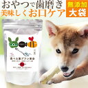 犬 歯磨きおやつ (食べる 歯ブラシ 革命・大袋)犬用歯磨き おやつ はみがき 歯石 犬の口 ケア デンタルケア 簡単 はみがき 歯垢 歯石とり 歯石除去 ペット お得な大容量