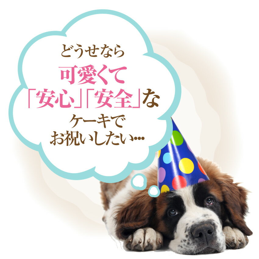 犬用 誕生日ケーキ(犬の似顔絵 ケーキ)無添加 犬用ケーキ【クール便】