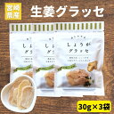 しょうがグラッセ 30g×3袋 生姜 お菓子 宮崎県産 しょうが使用 須木特産 九州 生姜グラッセ  ...