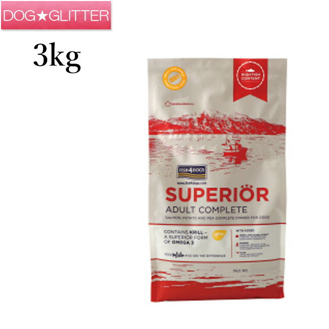 乐天商城 - フィッシュ4ドッグ スーペリアアダルト 3kg（1.5kg×2）犬用 全年齢 オールステージ ドッグフード 魚 ドライフード FISH4DOGS