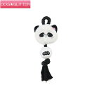 ルックスアップ ドッグボールロープトイパンダ犬用 おもちゃ ドッグトイ スクイーカー 音が鳴る Luuks up Dog Ball Rope Toy Panda(4)