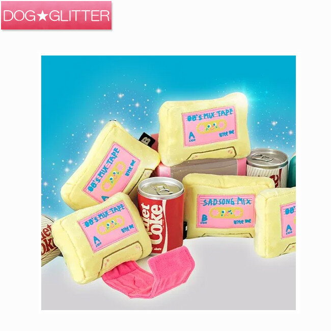 バイトミー レトロカセットテープおもちゃ犬用 おもちゃ ドッグトイ 知育トイ BITE ME