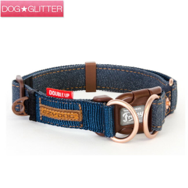 ★こちらの商品は取り寄せ商品となります★ ご注文日から出来る限り早いお届けを心がけておりますが、商品によっては発送までに1週間から10日程度のお時間がかかる場合もございます。 他の商品と一緒にご注文の際は余裕を持ってご注文下さい。 ご注文を確定いただいた後、当店からメーカーへ商品を発注した時には在庫が品切れになっている場合もございます。 その際には追ってメールにてご連絡致しますので、当店からのメールを受け取れるようメール設定のご確認をお願い致します。 ※当店に商品在庫がある場合はそちらを優先してお届けいたします。 ※尚、購入後の変更・キャンセルはご遠慮いただいたおります。ご了承ください。 以上のことをお理解の上ご購入頂きますようお願い申し上げます。■イージードッグ ダブルロックカラー カラー：デニム■ ・・・・・・・・・・・・・・・・・・・・・・・・・・・・・・・・・・・・・・・・・・・・・・・ バックルとリングでダブルロックされているから安心の首輪 1つのバックルと2つのリングで二重ロック。 ソフトな肌触りでありながら耐久性を持つ素材を使用、サイズ調整可能。 サイズ Sサイズ：23cm × 2cm × 1cm Mサイズ：30cm × 2.5cm × 2cm Lサイズ：42cm × 2.7cm × 2.5cm XLサイズ：50cm × 4.8cm × 2.5cm 商品重量 Sサイズ：20g Mサイズ：43g Lサイズ：76g XLサイズ：140g 首まわり Sサイズ：22cm - 28cm Mサイズ：28cm - 37cm Lサイズ：38cm - 55cm XLサイズ：45cm - 68cm 幅 Sサイズ：1.2cm Mサイズ：2cm Lサイズ：2.5cm XLサイズ：3.7cm 適応犬種 Sサイズ：小型犬 Mサイズ：中型犬 Lサイズ：大型犬 XLサイズ：大型犬 材料 ナイロン、金具、革等 商品一覧 イージードッグ ダブルロックカラーSサイズ カラー：デニムはこちら イージードッグ ダブルロックカラーMサイズ カラー：デニムはこちら イージードッグ ダブルロックカラーLサイズ カラー：デニムはこちら イージードッグ ダブルロックカラーXLサイズ カラー：デニムはこちら イージードッグ カラー・リード・ハーネス 商品一覧はこちら その他の カラー・リード・ハーネス 商品一覧はこちら 備考 商品のカラーに関しましては、お使いのPC・モニター環境により、実際のカラーと若干異なることがございますので、あらかじめご了承の上、お買い求めください。