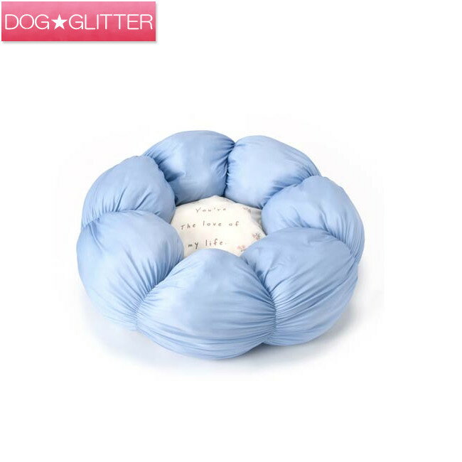 乐天商城 - ソルグラ 花型ブルーベッド犬用 犬ベッド クッション Solgra