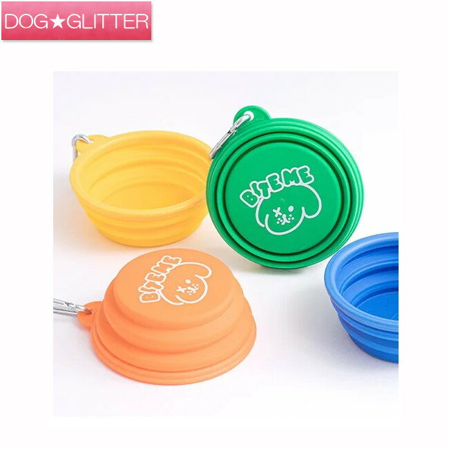 バイトミー 携帯用折りたたみボウル ビビッド犬用 散歩 食器 フードボウル BITE ME