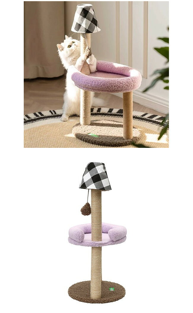 ドッググリッター DOGGLITTERのミオファン スクラッチャーダブルフロア全2色 爪とぎ つめとぎ キャットタワー キャットベッド MewooFun｜アングル2