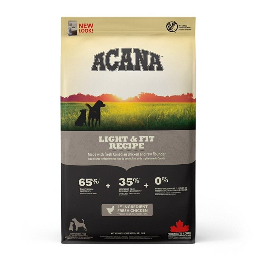 Rakuten - 犬用 ドッグフード ACANA アカナ ライト&フィットレシピ 11.4kg ダイエット 低脂質 低カロリー 運動量が少ない 室内犬 肥満気味 太り気味 穀類不使用 プレミアムフード アカナ トランペッツ Trumpets 【D】[64992512118]