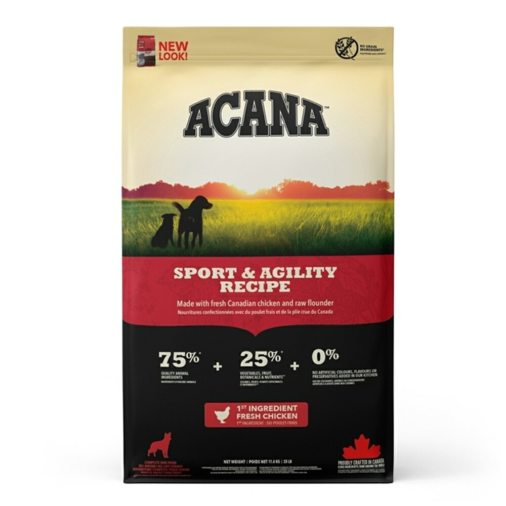 犬用 ドッグフード ACANA アカナ スポーツ&アジリティレシピ 11.4kg 運動量が多い 活動犬 活発 穀類不使用 プレミアムフード アカナ トランペッツ Trumpets 【D】