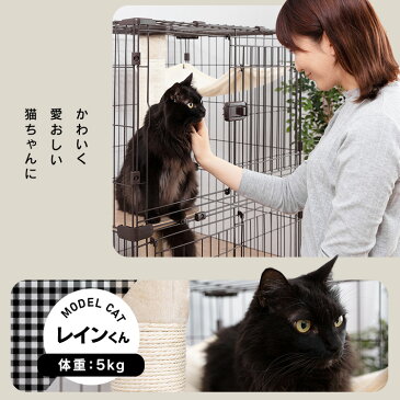 【ポイント3倍!24日21時〜】猫 ケージ キャットケージ 隠れ家キャットランドケージ PKC-600 マットブラウン スリム 送料無料 猫 ケージ キャットケージ キャットゲージ ハウス 室内飼い 猫ケージ 猫ゲージ ねこケージ ねこゲージ ネコケージ アイリスオーヤマ