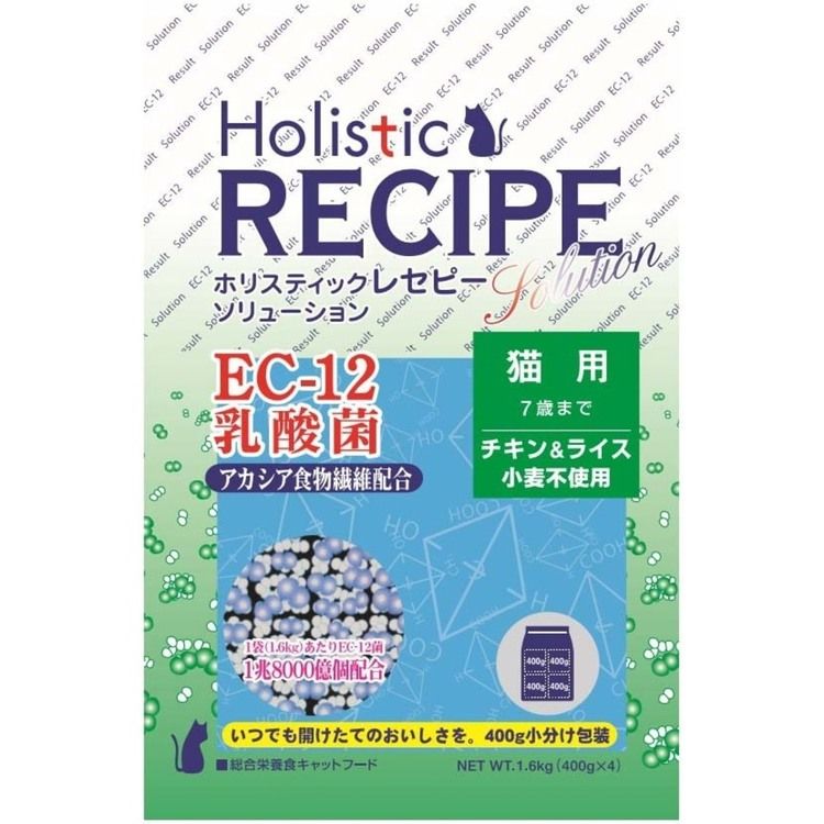 Rakuten - ペットフード 猫 キャットフード ホリスティックレセピー EC-12 猫用 1.6kg 猫 ドライ フード 総合栄養食 キャットフード 猫フード レセピー