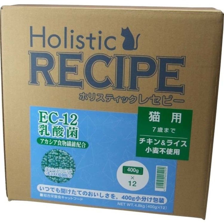 乐天商城 - ペットフード 猫 キャットフード ホリスティックレセピー EC-12 猫用 4.8kg 猫 ドライ フード 総合栄養食 キャットフード 猫フード レセピー [2606SX]