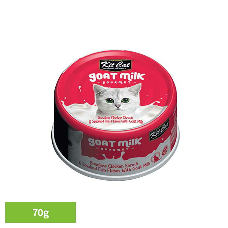 Rakuten - キットキャット ゴートミルク チキン＆おかか 70g ウェットフード プレミアム 猫 とろみ 素材 缶詰 美味しい ミルク チキン おかか グローバルペットニュートリション 【B】