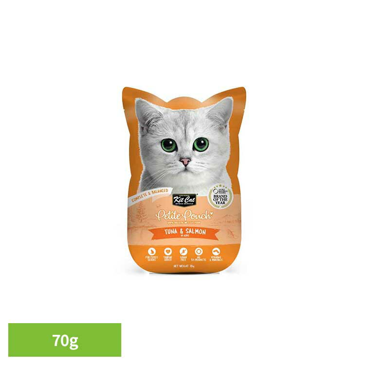 Rakuten - キットキャット プティパウチ ツナ＆サーモン 70g ウェットフード プレミアム 猫 パウチ 素材 缶詰 美味しい 総合栄養食 ツナ サーモン グローバルペットニュートリション 【B】