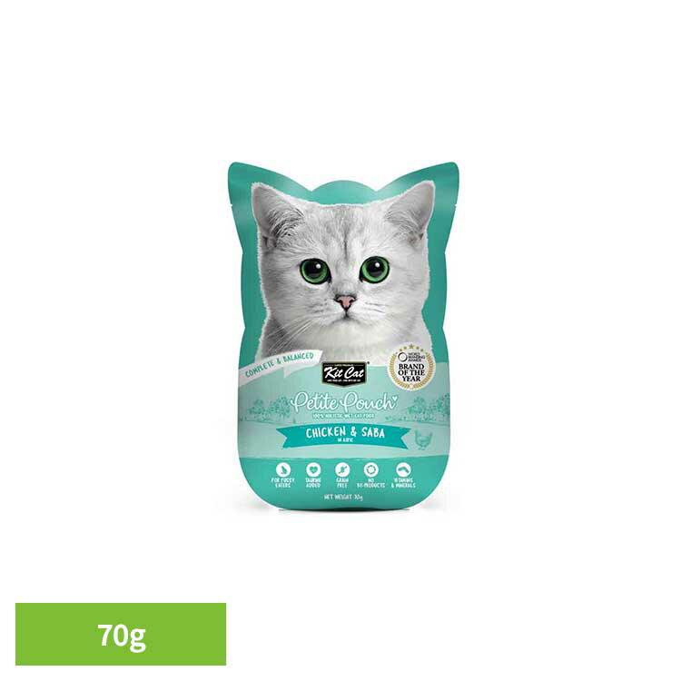 Rakuten - キットキャット プティパウチ チキン＆サバ 70g ウェットフード プレミアム 猫 パウチ 素材 缶詰 美味しい 総合栄養食 チキン サバ グローバルペットニュートリション 【B】