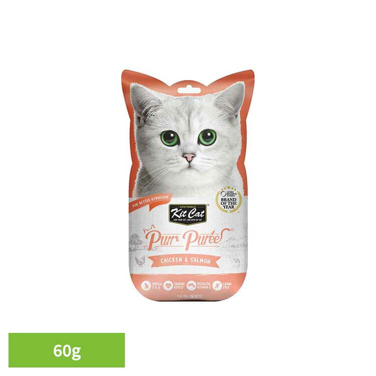 Rakuten - キットキャット パーピューレ チキン＆サーモン 60g おやつ プレミアム 猫 ピューレ 素材 缶詰 美味しい キットキャット チキン サーモン グローバルペットニュートリション 【B】