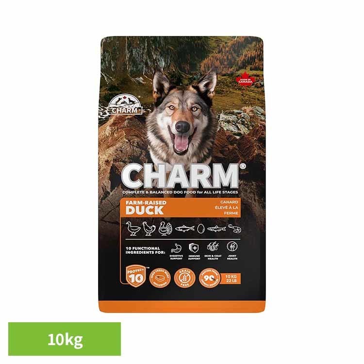 Rakuten - CHARM ファームレイズドダックドッグフード 10kg チャーム ドッグフード プレミアムフード グレインフリー 犬 ナチュラル アレルギー 小粒 無添加 肥満 チャーム[2605SX]