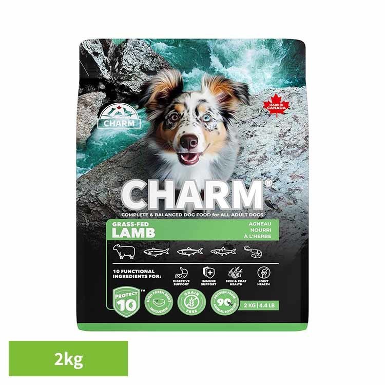 乐天商城 - CHARM グラスフェッドラムドッグフード 2kg チャーム ドッグフード プレミアムフード グレインフリー 犬 ナチュラル アレルギー 小粒 無添加 肥満 チャーム