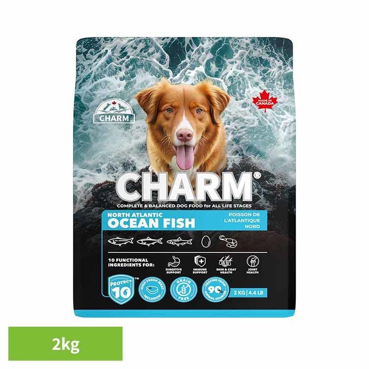 Rakuten - CHARM ノース・アトランティック・オーシャン・フィッシュドッグフード 2kg チャーム ドッグフード プレミアムフード グレインフリー 犬 ナチュラル アレルギー 小粒 無添加 肥満 チャーム