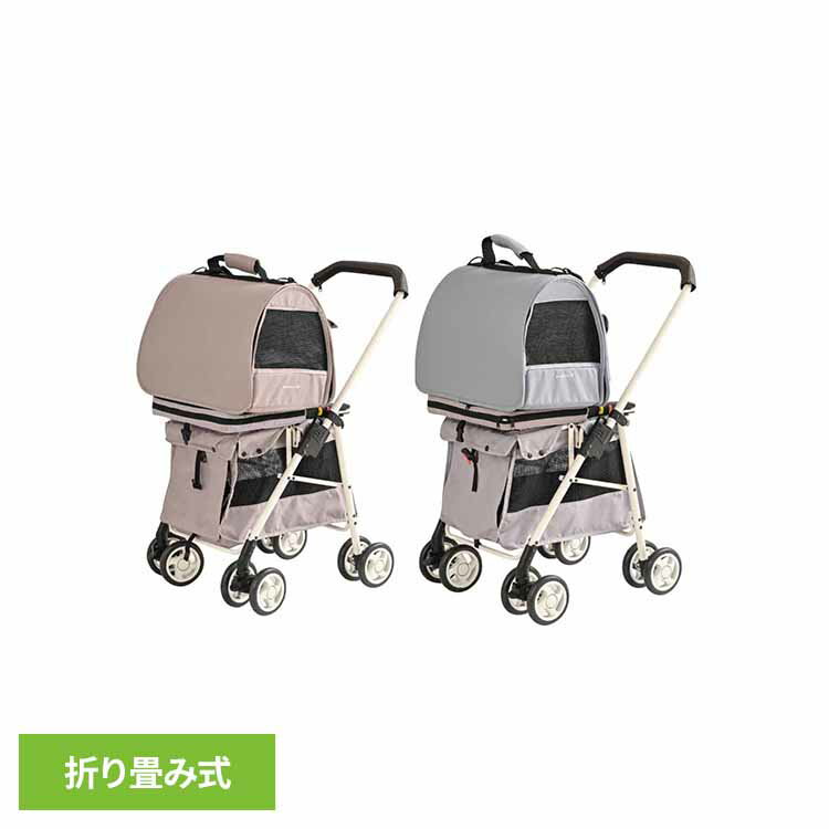 ISOFIXペットカート ペットカート ペットキャリー 多頭飼い 犬用 猫用 ISOFIX 通気性抜群 折りたたみ 高級感 分離型(4.0)