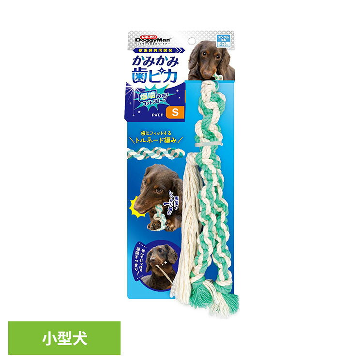 かみかみ歯ピカ 爆噛み遊びコットンロープ S 犬用 おもちゃ コットン トイ