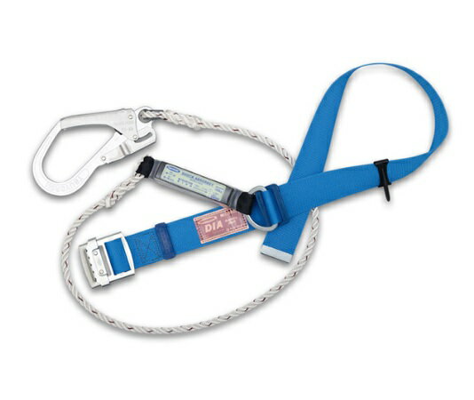 藤井電工　墜落制止用器具　銅ベルト型　DIA　TB-DIA-599-BL4-M-BP　ロープ三つ打ちタイプ　ブルー　M..